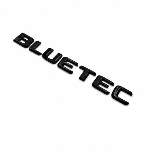 Emblemă BLUETEC Mercedes-Benz Portbagaj/Haion 163 × 15 mm Negru Lucios, ABS