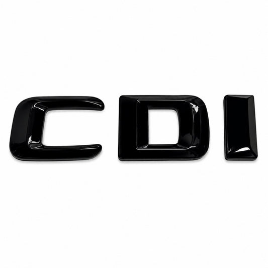 Emblemă CDI Mercedes-Benz Portbagaj/Haion 85 × 25 mm Negru Lucios, ABS