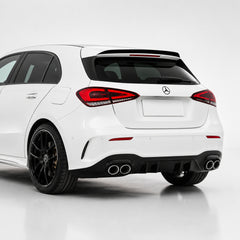 Emblemă Stea Portbagaj Mercedes-Benz A-Class W177 Hatchback 81 mm Negru Lucios, ABS