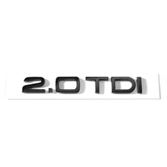 Emblemă Audi 2.0 TDI pentru portbagaj / haion, Negru Lucios