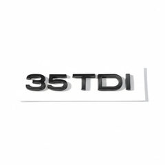 Emblemă Audi 35 TDI pentru portbagaj / haion, Negru Lucios