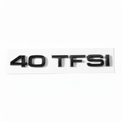 Emblemă Audi 40 TFSI pentru portbagaj / haion, Negru Lucios