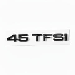 Emblemă Audi 45 TFSI pentru portbagaj / haion, Negru Lucios