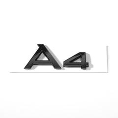 Emblemă Audi A4 pentru portbagaj / haion, Negru Lucios