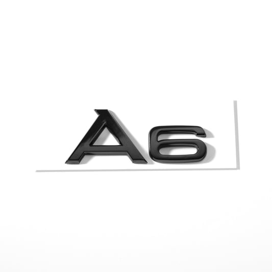 Emblemă Audi A6 pentru portbagaj / haion, Negru Lucios