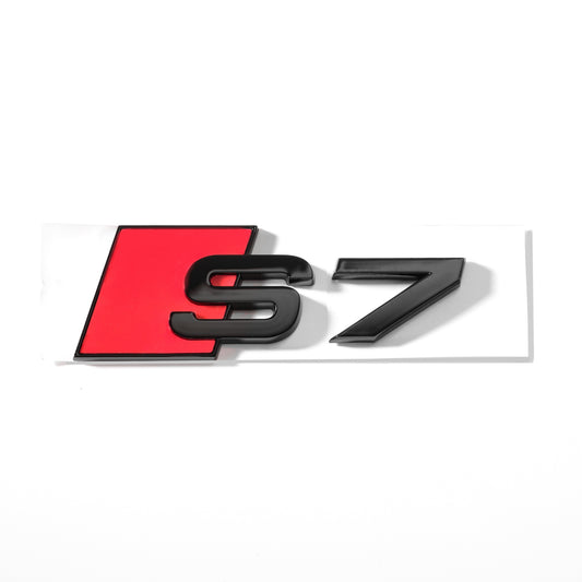 Emblemă Audi S7 pentru portbagaj / haion, Negru Lucios