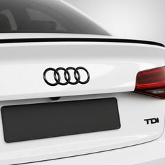 Emblemă Audi TDI pentru portbagaj / haion, Negru Lucios