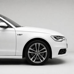Set 2 embleme Audi V8T pentru aripi, Negru Lucios