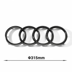 Set embleme Audi Q7 / SQ7 4M, 315+230 mm, Negru Lucios