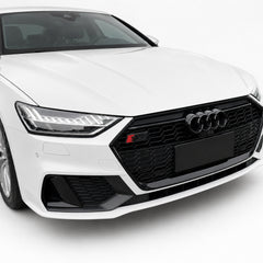 Emblemă Audi S7 pentru grilă fagure, 7 × 2,2 cm, Negru Lucios