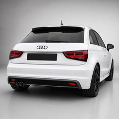 Set embleme Audi A1 8X/GB, A6 C8, A7 C8, 273+202 mm, Negru Lucios
