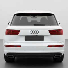 Emblemă spate Audi Q7 / SQ7 4M, 230 mm, Negru Lucios