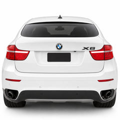 Emblemă BMW X6 Portbagaj/Haion 3x8.5cm E71 Negru Lucios, ABS