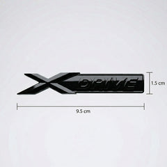 Emblemă xDrive BMW Portbagaj/Haion 9.5x1.5cm Negru Lucios, ABS