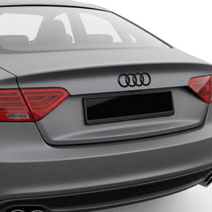 Set embleme Audi A5 8T Sportback, față 273 + spate curbat 192 mm, Negru Lucios