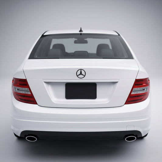 Emblemă Stea Portbagaj Mercedes-Benz C-Class W204 / S204 79 mm Negru Lucios, ABS