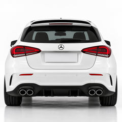 Emblemă Stea Portbagaj Mercedes-Benz A-Class W177 Hatchback 81 mm Negru Lucios, ABS
