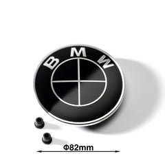 Set embleme BMW fata + spate 82mm 2 pini + 78mm 2 pini