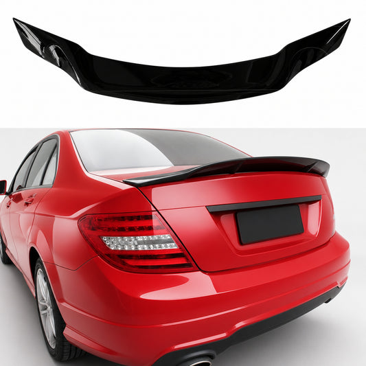 Eleron Portbagaj Mercedes Benz C Class W204 R Style ABS Negru Lucios