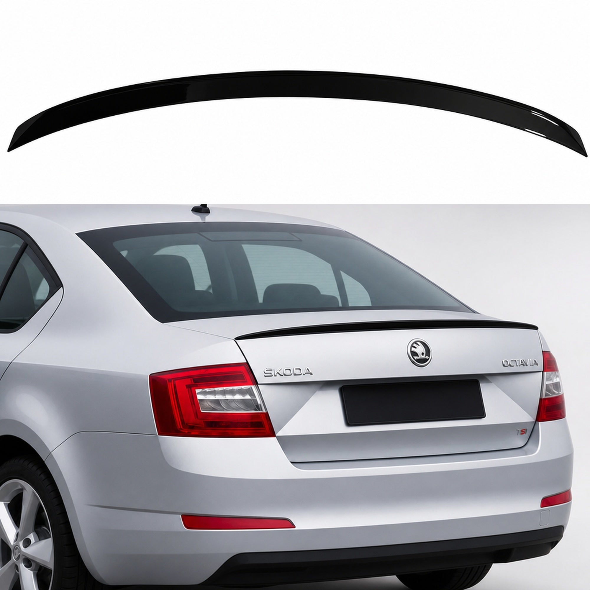 Eleron Portbagaj Skoda Octavia Mk3 ABS Negru Lucios