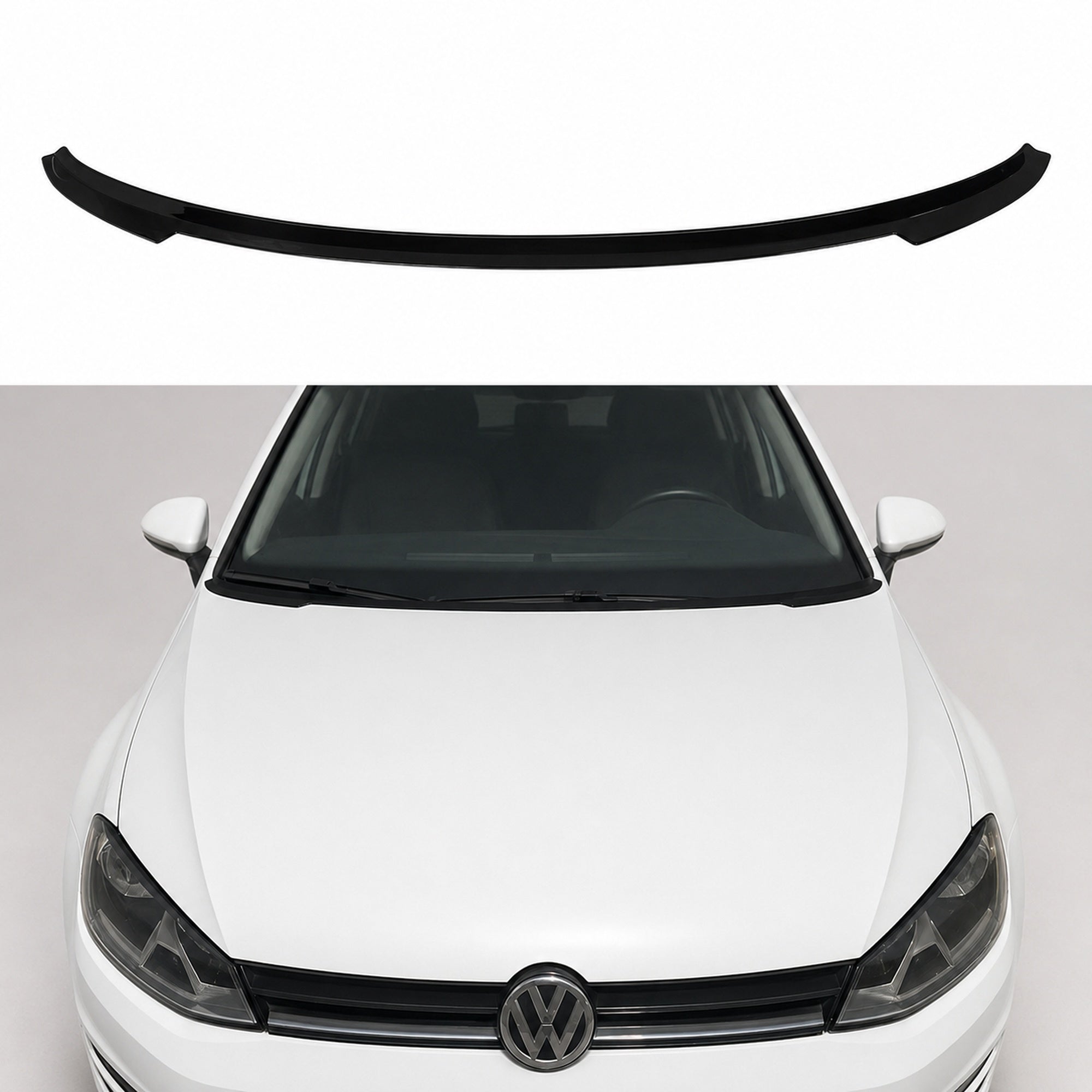 Extensie capotă Volkswagen Golf 7 / 7.5 2012–2020 DRT WORKS – ABS negru lucios