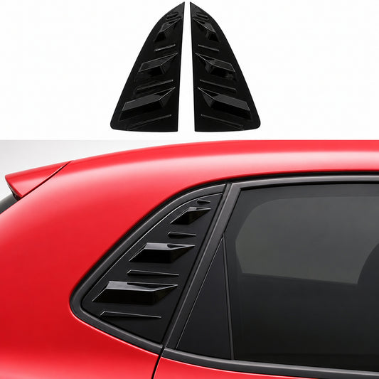 Ornamente Geamuri spate Volkswagen Polo Mk5 6R 6C ABS Negru Lucios