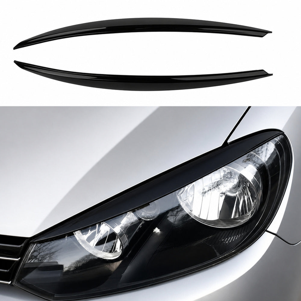 Pleoape Faruri Volkswagen Golf 6 ABS Negru Lucios