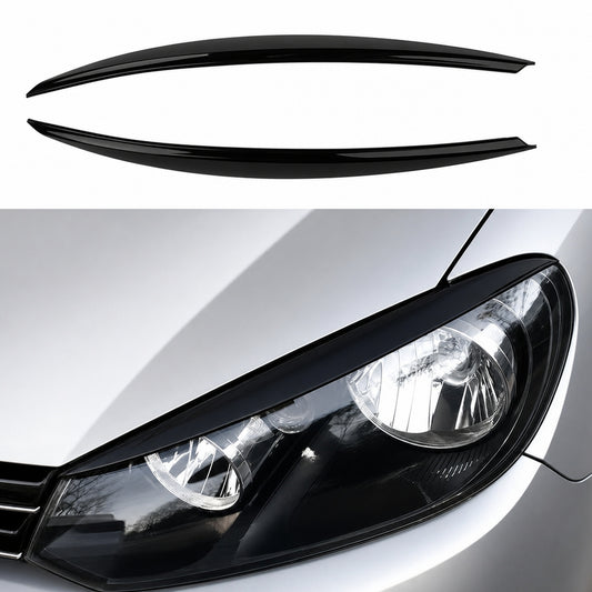 Pleoape Faruri Volkswagen Golf 6 ABS Negru Lucios