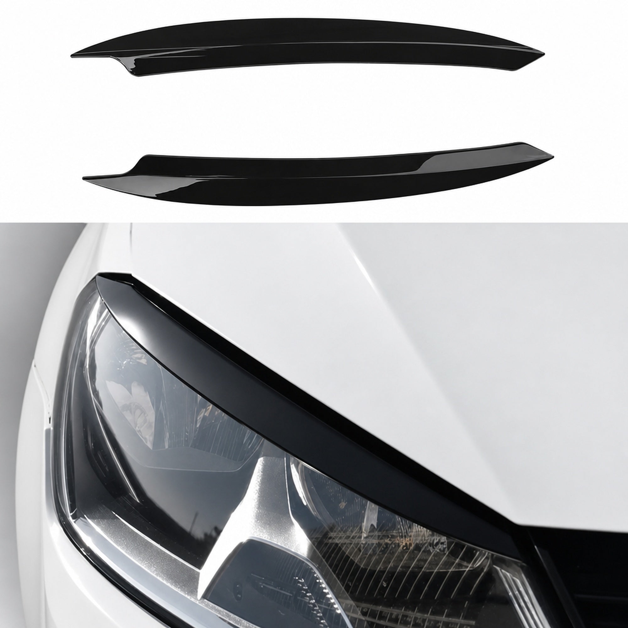 Pleoape Faruri Volkswagen Golf 7 ABS Negru Lucios