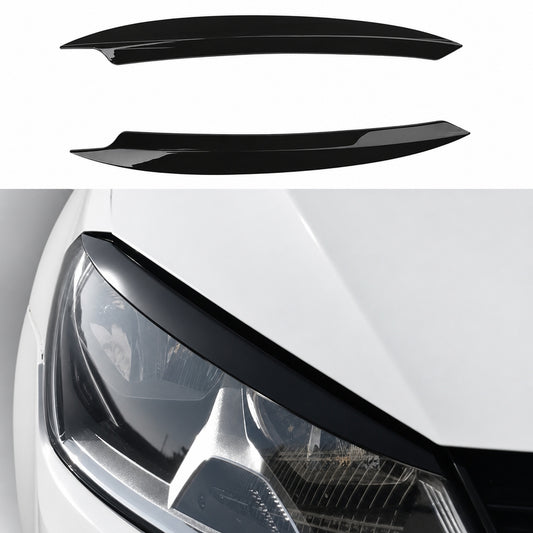 Pleoape Faruri Volkswagen Golf 7 ABS Negru Lucios