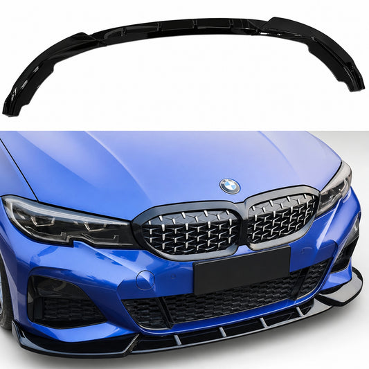 Prelungire Bara Fata BMW Seria 3 G20 Bara M Pre Facelift 2019 2023 ABS Negru Lucios