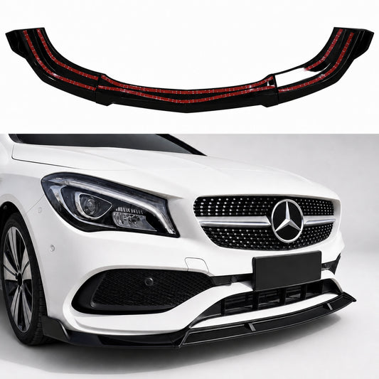 Prelungire Bara Fata Mercedes Benz CLA C117 2016 2019 Facelift Bara AMG ABS Negru Lucios