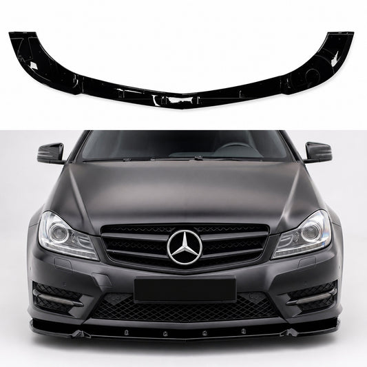 Prelungire Bara Fata Mercedes Benz C Class W204 Bara AMG ABS Negru Lucios