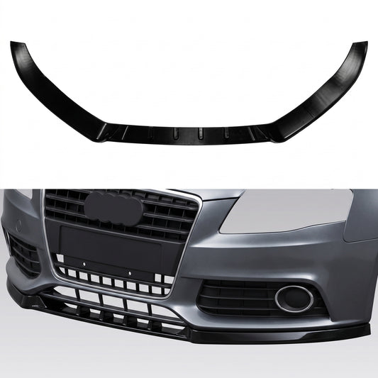 Prelungire Bara fata Audi A4 B8 2008 2012 ABS Negru Lucios