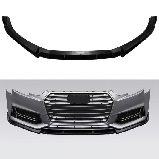 Prelungire Bara fata Audi A4 B9 Pre Facelift 2015 2019 S line S4 ABS Negru Lucios