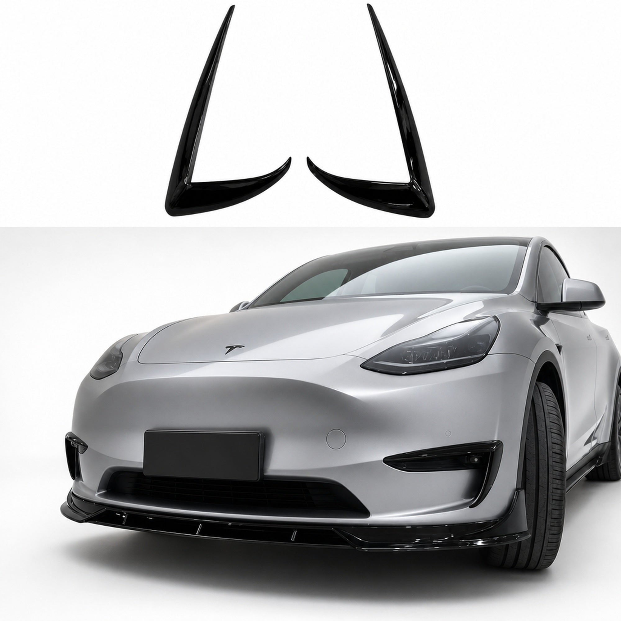 Rame Proiectoare Ceata Tesla Model Y ABS Negru Lucios