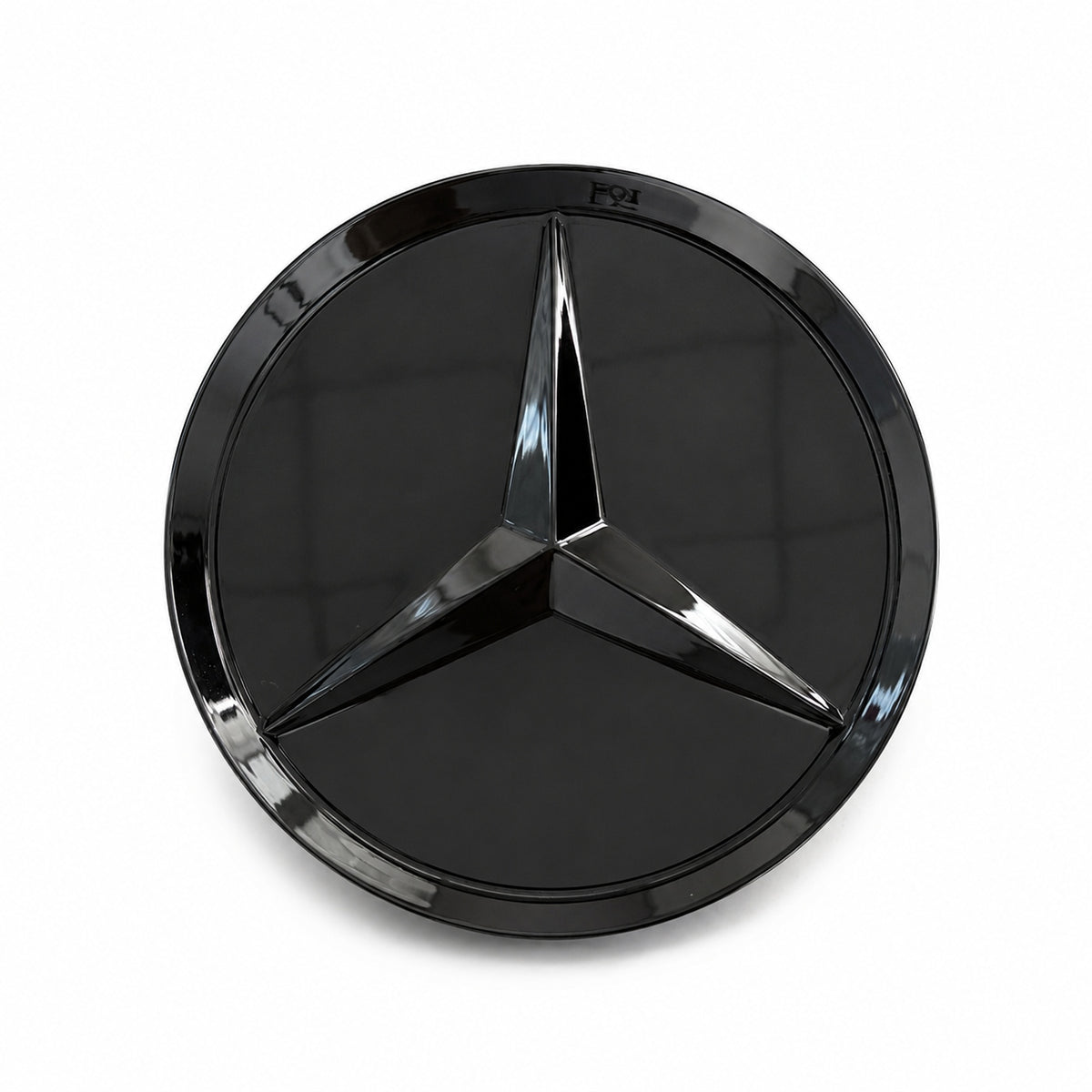Capac Roată Mercedes-Benz 75 mm Negru Lucios, ABS