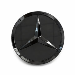 Capac Roată Mercedes-Benz 75 mm Negru Lucios, ABS