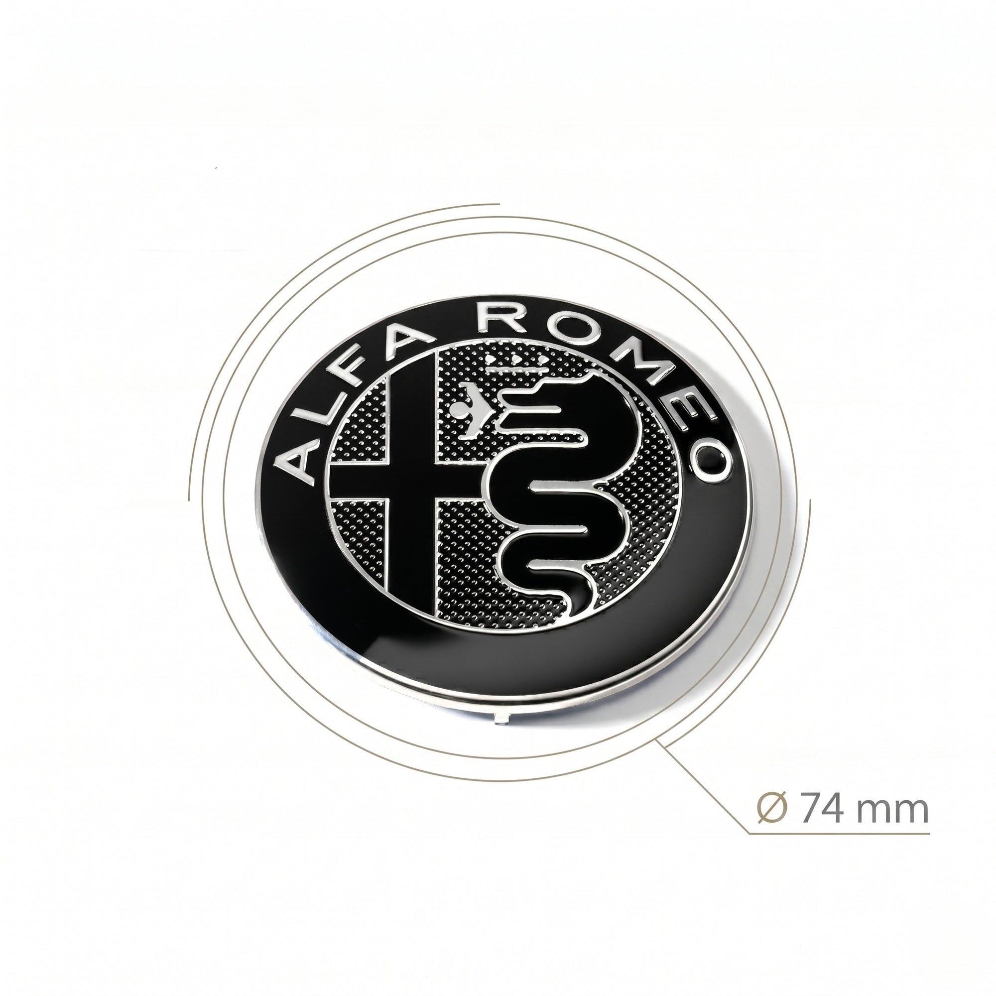 Emblema Alfa Romeo 74mm