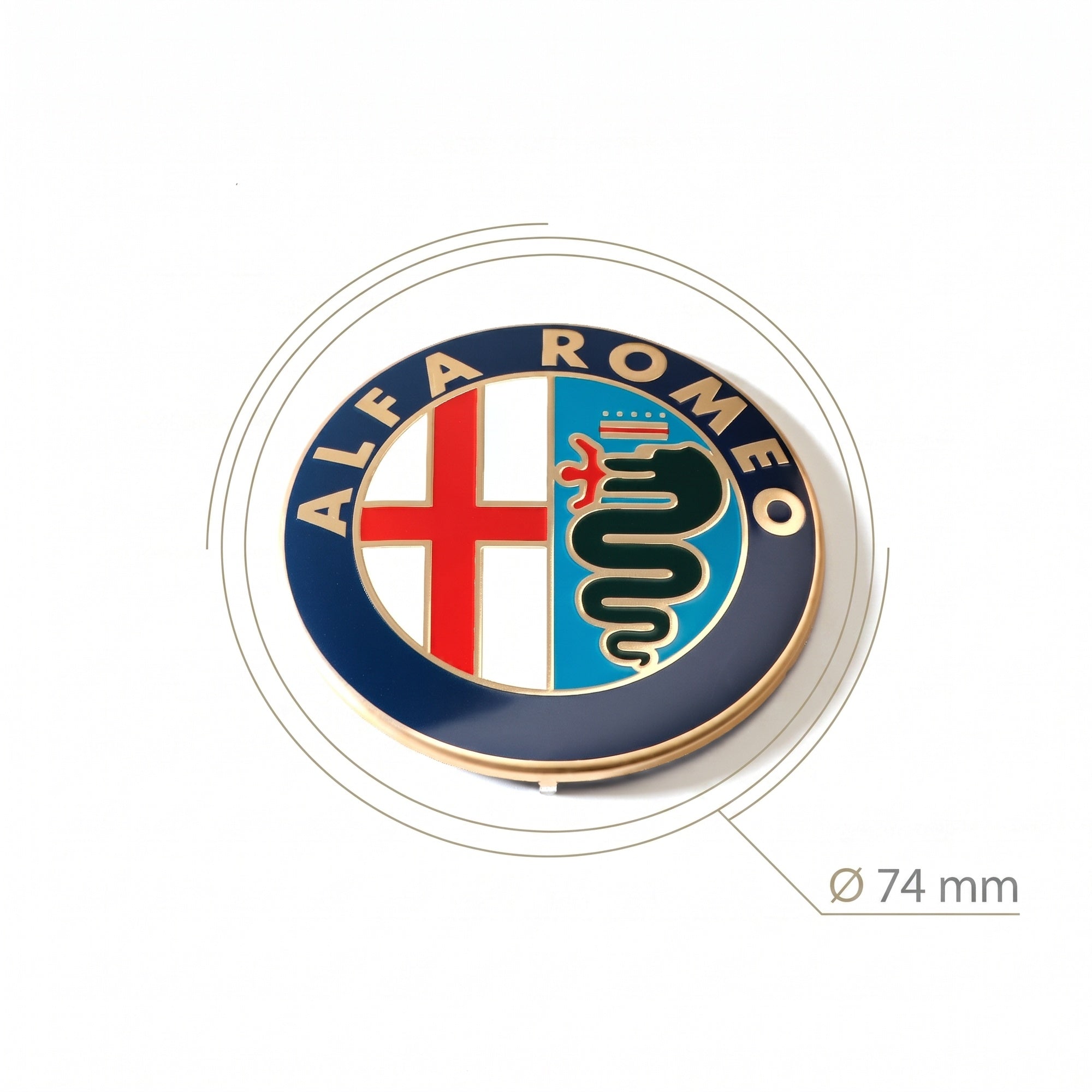 Emblema Alfa Romeo 74mm