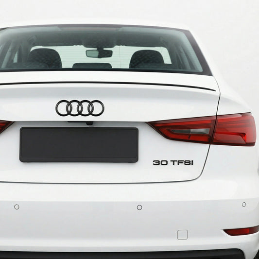 Emblemă Audi 30 TFSI pentru portbagaj / haion, Negru Lucios