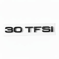 Emblemă Audi 30 TFSI pentru portbagaj / haion, Negru Lucios