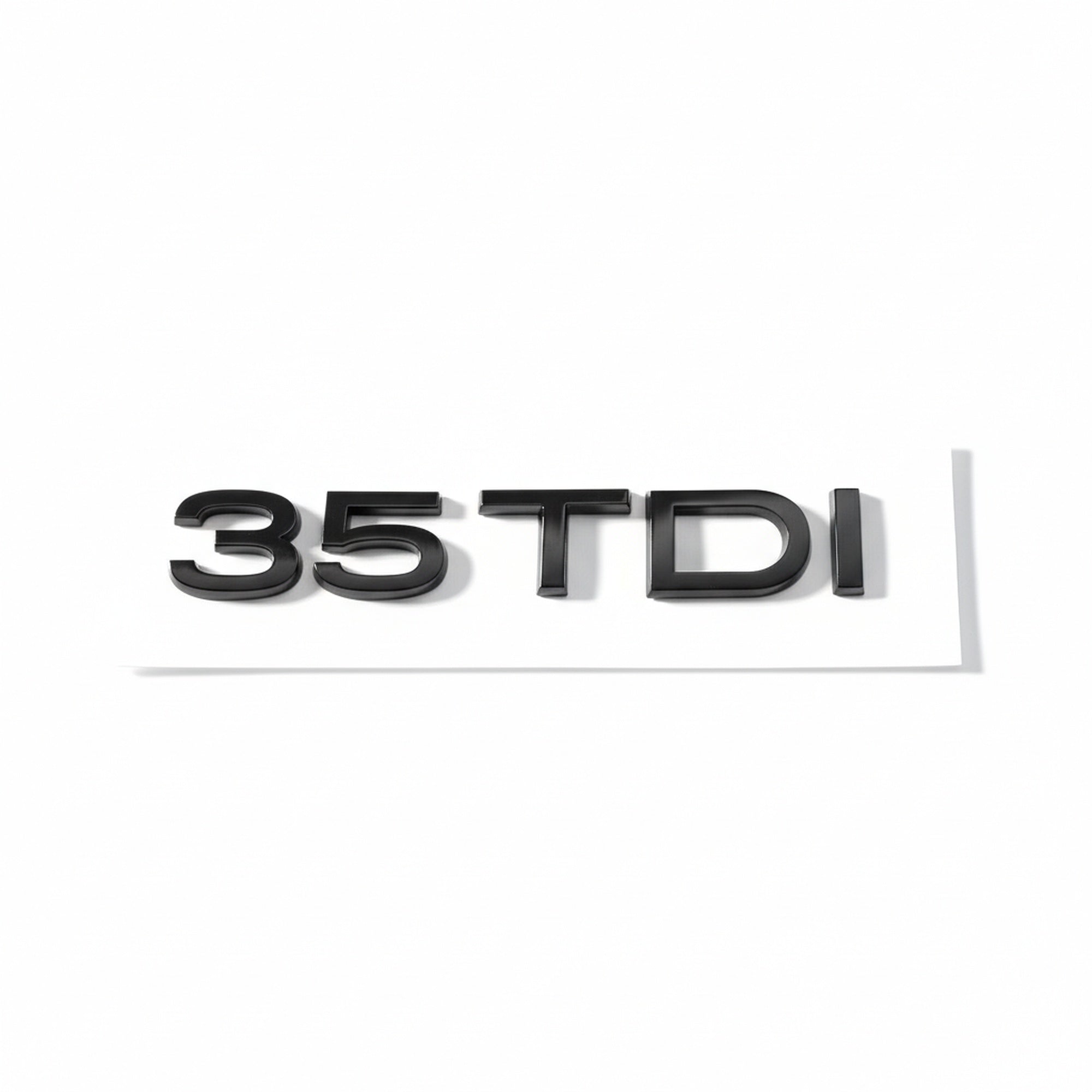 Emblemă Audi 35 TDI pentru portbagaj / haion, Negru Lucios