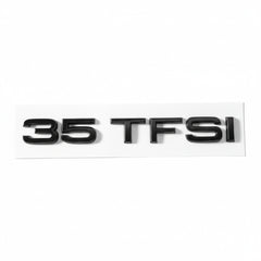 Emblemă Audi 35 TFSI pentru portbagaj / haion, Negru Lucios