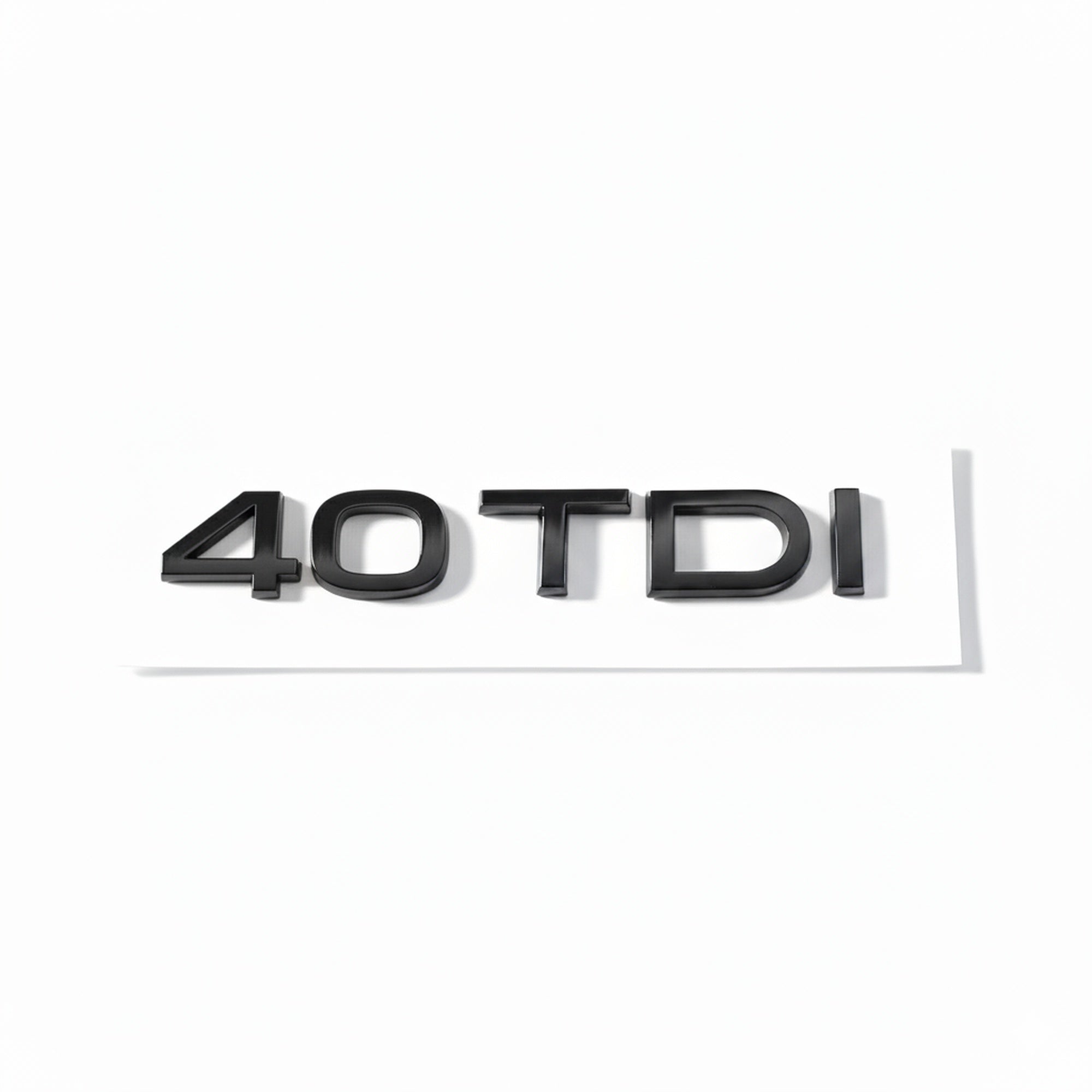 Emblemă Audi 40 TDI pentru portbagaj / haion, Negru Lucios