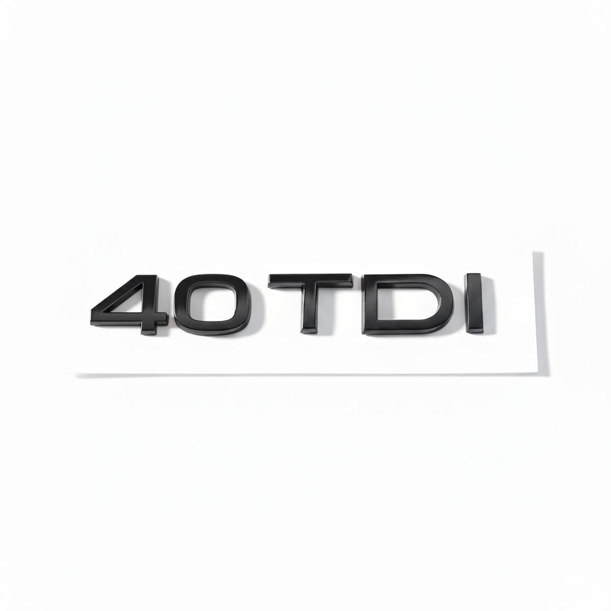 Emblemă Audi 40 TDI pentru portbagaj / haion, Negru Lucios