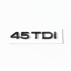 Emblemă Audi 45 TDI pentru portbagaj / haion, Negru Lucios
