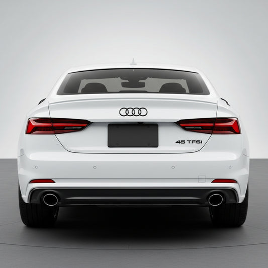 Emblemă Audi 45 TFSI pentru portbagaj / haion, Negru Lucios