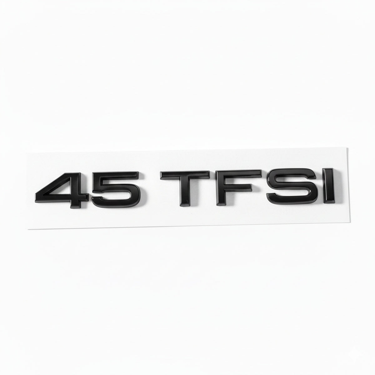 Emblemă Audi 45 TFSI pentru portbagaj / haion, Negru Lucios