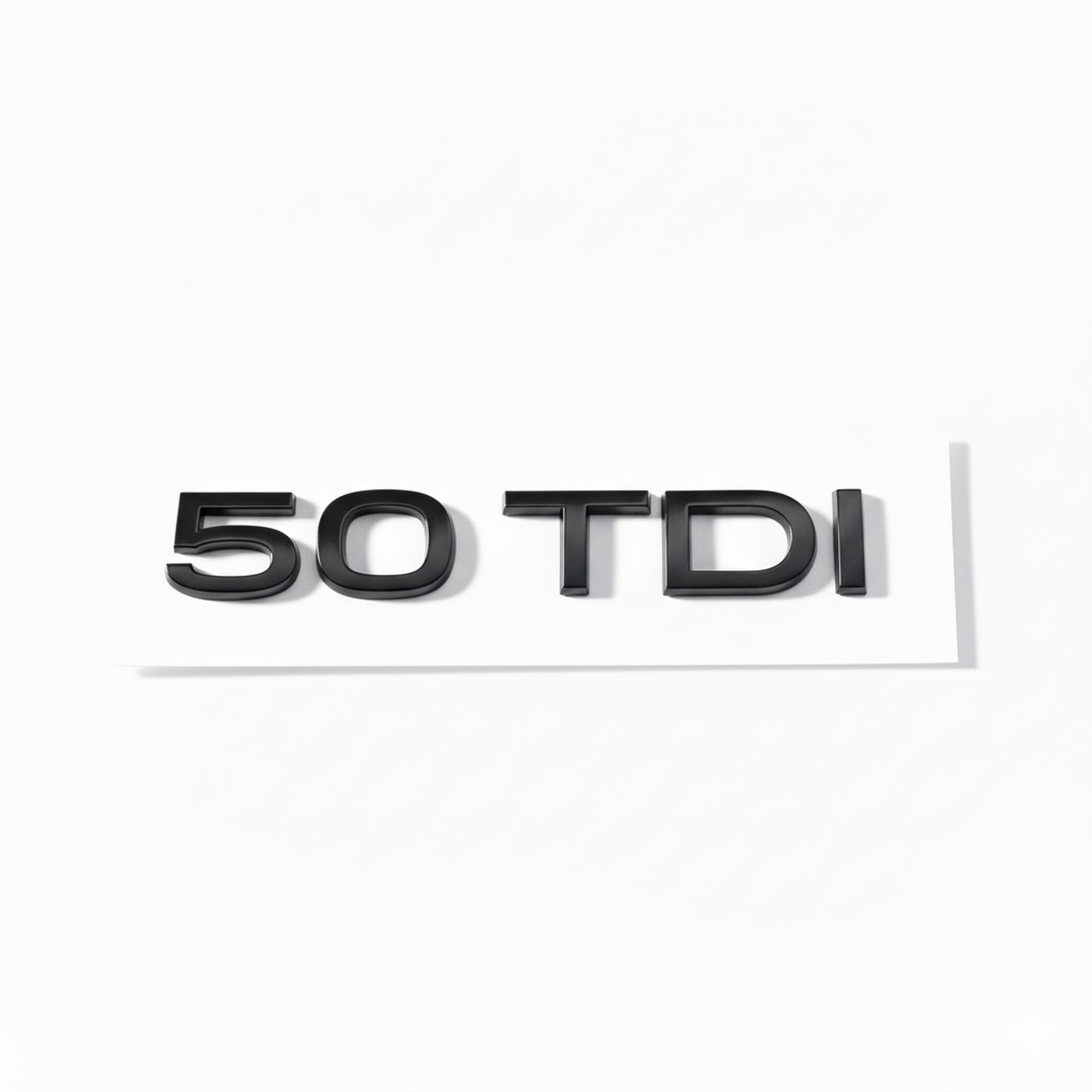 Emblemă Audi 50 TDI pentru portbagaj / haion, Negru Lucios